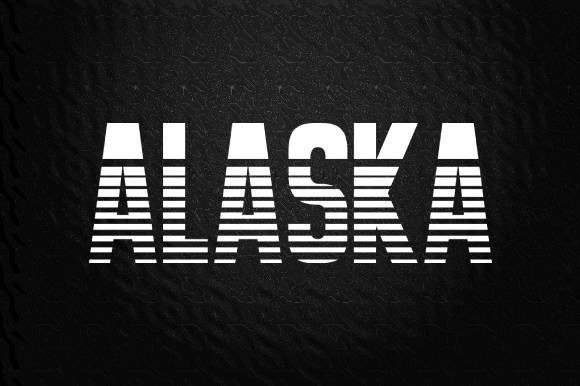 Alaska: A Sliced Text Effect for Bold, Eye-Catching Designs