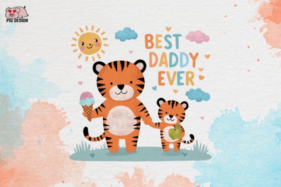 Celebrate Dad with Premium Best Daddy Ever Clipart PNG Graphics
