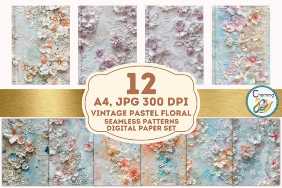 Lace Floral Digital Papers: Endless Design Possibilities