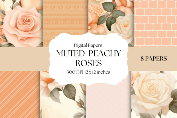 Muted Peachy Roses: A Gentle Touch for Your Creative Projects
