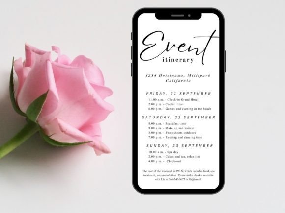 Plan a Flawless Hen Do with This Editable Digital Itinerary Template