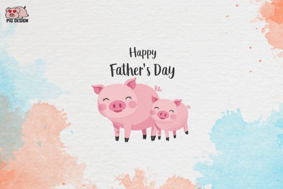 Playful Pig Clipart: A Guide to Father's Day Designs