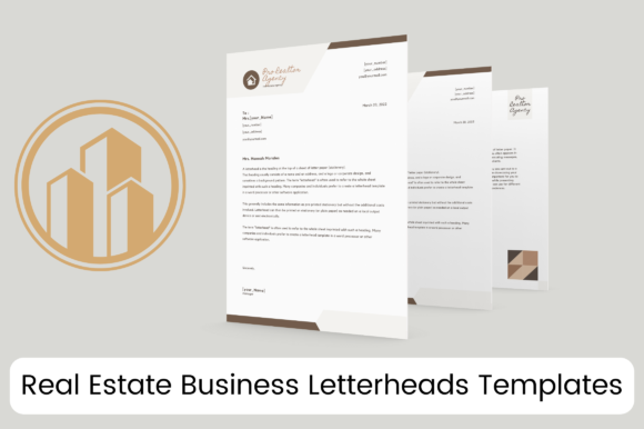 Professional Realtor Letterhead Templates: Editable Canva Designs