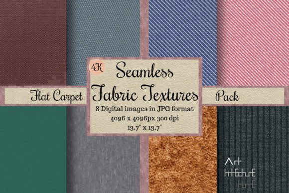 Seamless Fabric Textures for Flat Carpet Design Projects