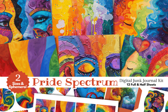 Unleash Your Creativity with a Whimsical Rainbow Pride Junk Journal